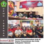 Seremonial Pemusnahan Arsip di Kantor Perpustakaan dan Arsip Kabupaten Tabanan